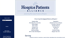 Desktop Screenshot of hospicepatients.org